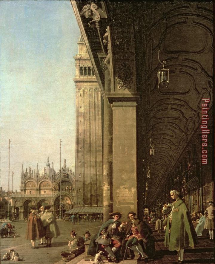 Canaletto Piazza di San Marco and the Colonnade of the Procuratie Nuove